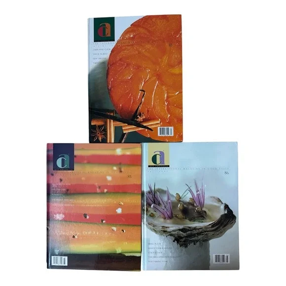 Lot of 3 ART CULINAIRE International Magazines Volumes 83-‎ 85- 86