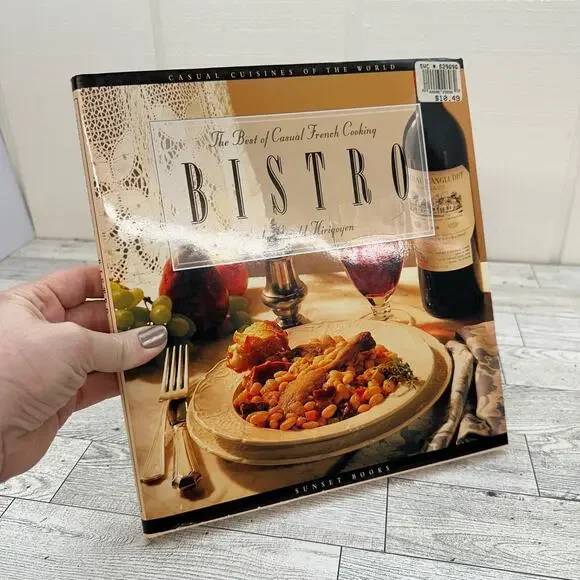 BISTRO Best of Casual French Cooking by Gerald Hirigoyen Vtg 1995‎ HCDJ Cookbook
