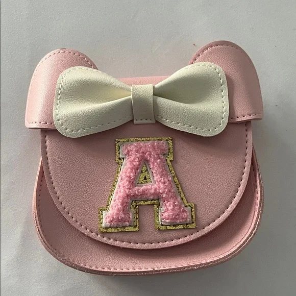 Girls A initial Pink bag New In Box