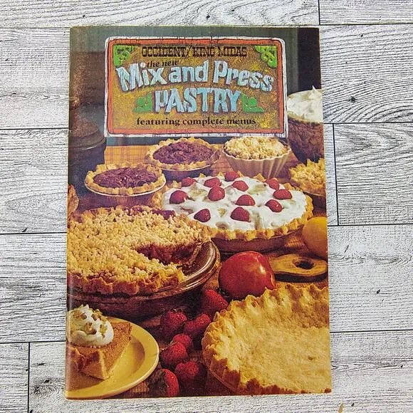 Mix and Press Pastry Occident King Midas Vintage Cookbook Booklet VERY‎ GOOD