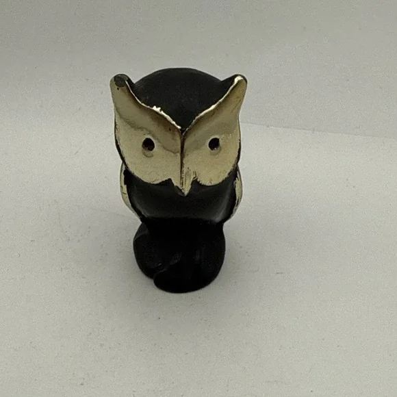 Vintage Walter Bosse Brass Owl Miniature Figure MCM 1.75