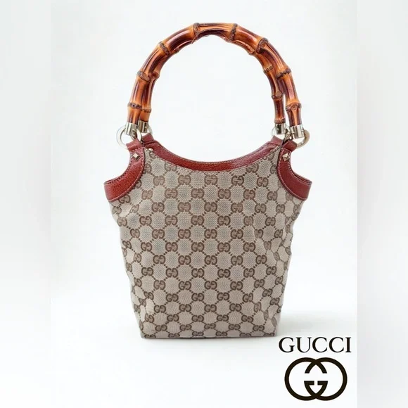 ✨ AUTHENTIC Gucci Bamboo Flora Canvas Tote Bag - w/ COA and Dust Bag✨