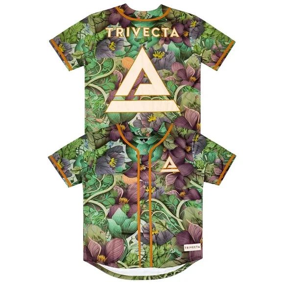 Trivecta - Wild Roots - Baseball Jersey EDM RAVE Size XL Xlarge