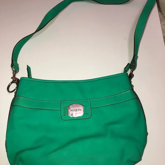 Rosetti Teal‎ green Shoulder Bag NWOT zipper and snap closure