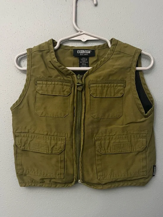 OshKosh B'gosh Olive Green Utility Vest