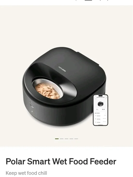 PETLIBRO Polar Wet Food Feeder, Stainless Steel, Black, $170 NIB!