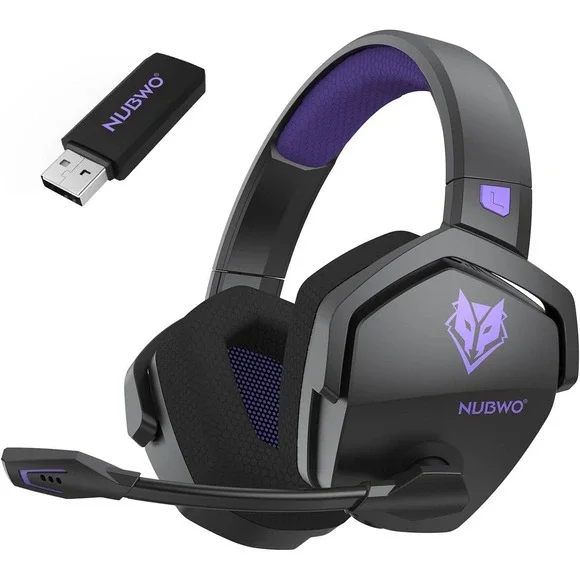 NUBWO G06 Wireless Gaming Headset Purple/Black