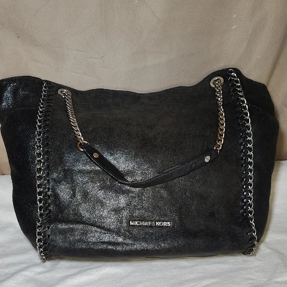 Michael Kors Shimmering Black Shoulder Bag