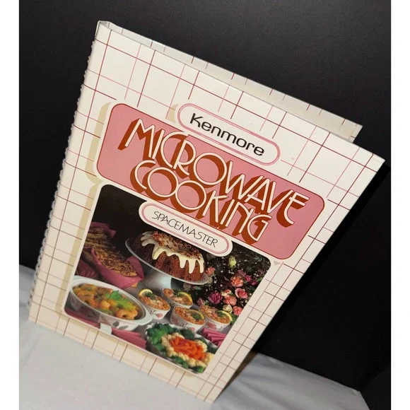 Kenmore Microwave Cooking Spacemaster Cookbook Sears Vintage Spiral Bound Pink