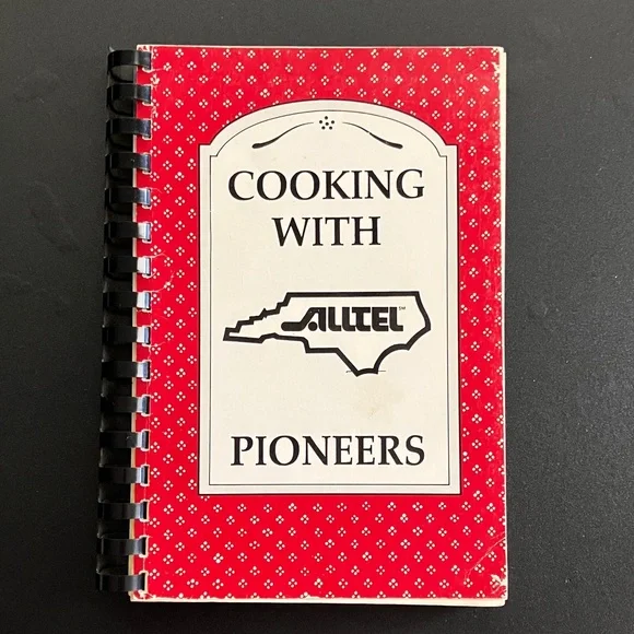 1988 North Carolina Alltel Pioneers Community Cookbook Spiral Bound Telecom