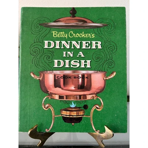Vintage 1965 Betty Crocker's Dinner in a Dish Cook Book First Edition Hardcover