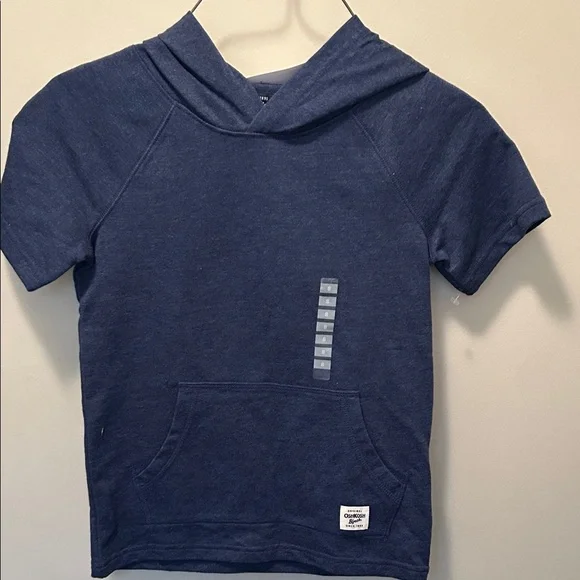 OshKosh B'gosh Navy Short-Sleeve Hoodie
