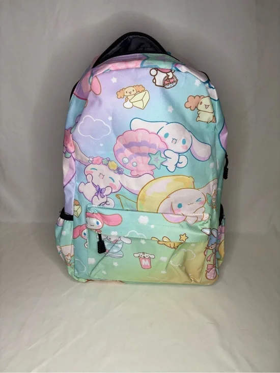 Kids Pastel Cinnamoroll Character Backpack Rainbow Sanrio