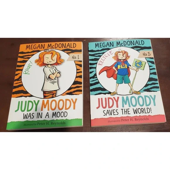 Judy Moody #1 Was In A Mood And #3‎ Saves The World By Megan McDonald