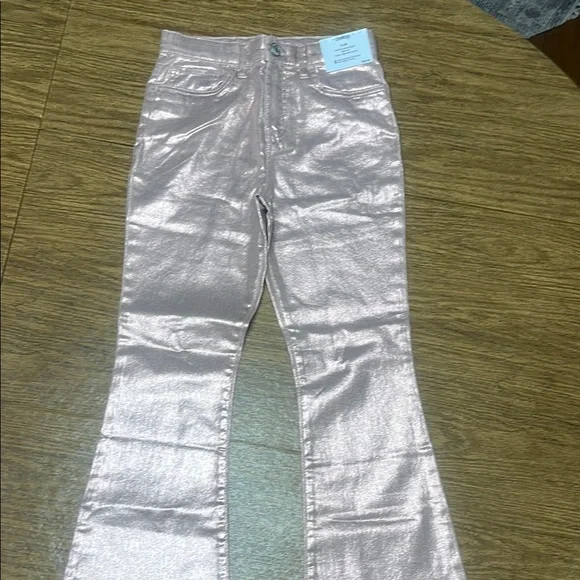 OshKosh B'gosh Metallic Pink Flare Pants