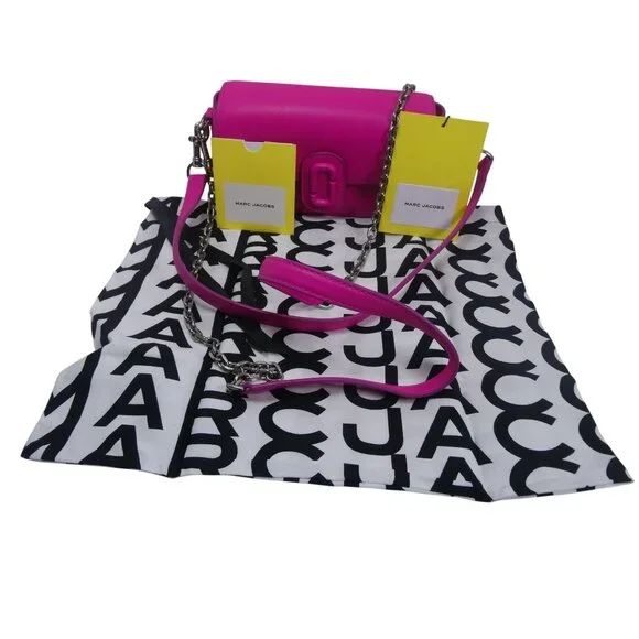 Marc Jacobs Hot Pink Clover Shoulder Bag‎ with Shoulder Strap and Dust Bag