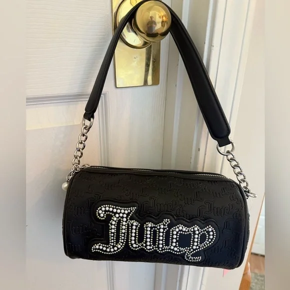 NWT Juicy Couture String of Pearls Roll Bag