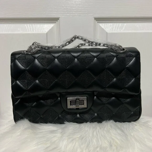 💗 *NEW* Elegant Black‎ Quilted Women's Bag