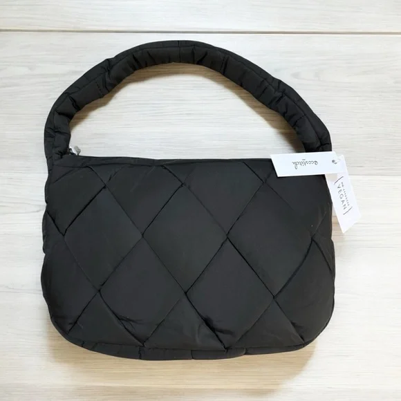 Black Quilted Women's Bag