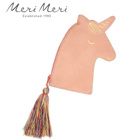 Meri Meri Leather Unicorn Purse