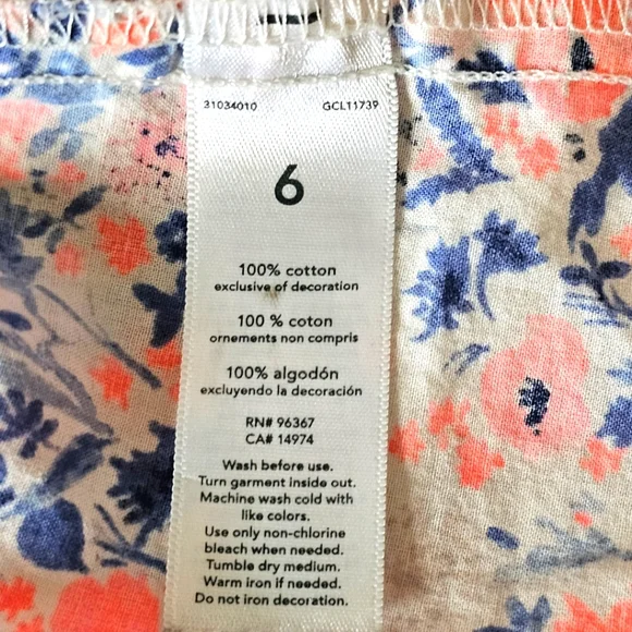 OshKosh B'Gosh Girls' Fashion Blouse Size 6