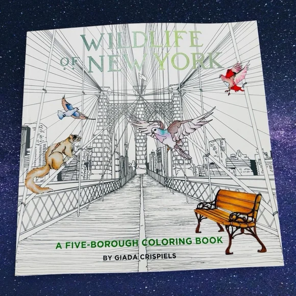 Wildlife of New York: A Five-Borough Coloring Book by Giada Crispieles