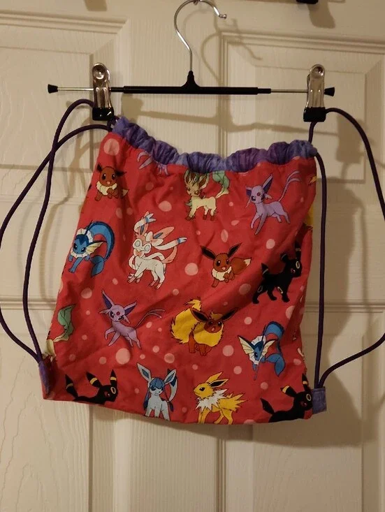 Pokemon Homemade Drawstring Backpack