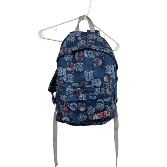 Star‎ Wars Backpack Kids One Size Navy Blue Helmet Print Giochi Preziosi