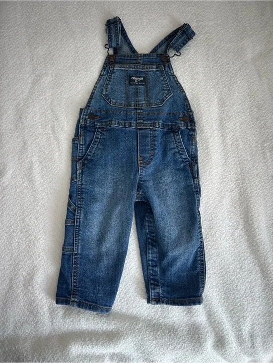 OshKosh B'gosh Dark Blue Denim Kids Overalls
