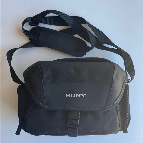 Sony Black Camera Bag with Shoulder Strap