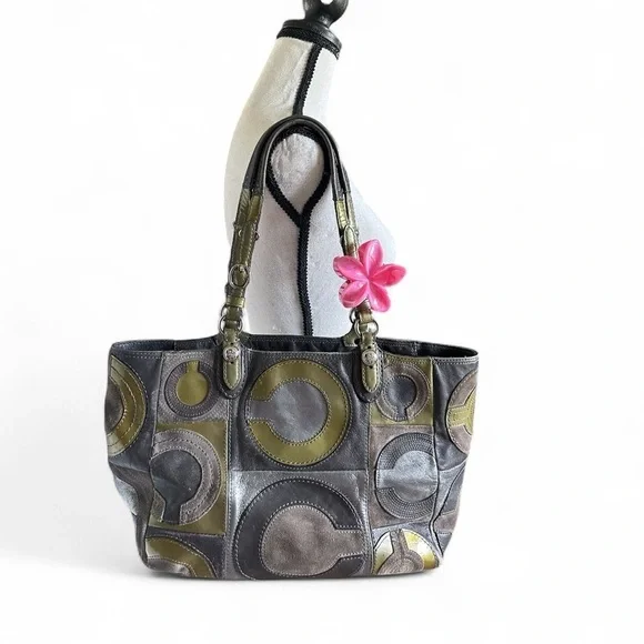 Coach Mia Patchwork C Tote Hand/Shoulder Bag