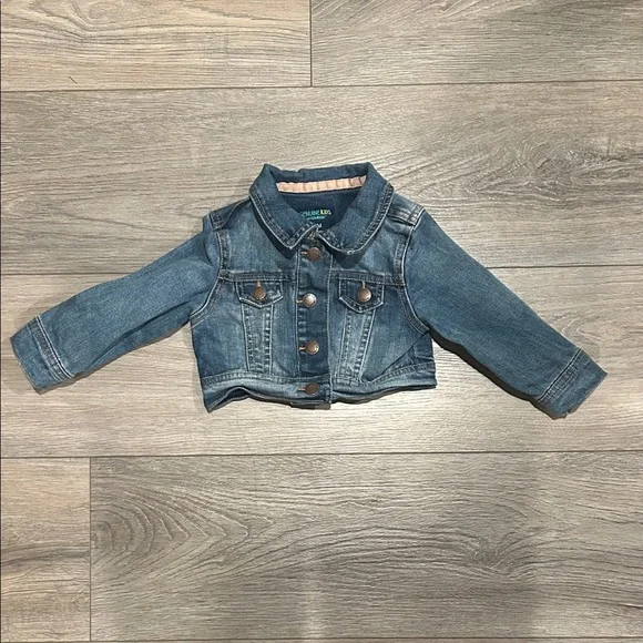 OshKosh B'gosh Denim Blue Jean Jacket‎ Size 12 months