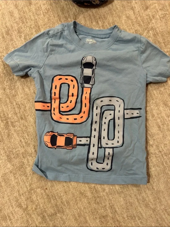 Oshkosh car shirt