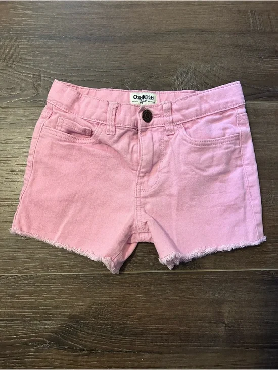 OshKosh B'gosh Pink Frayed Hem Girls' Shorts