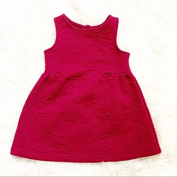 OshKosh BGosh Pink Floral Jumper Dress Girls 12M