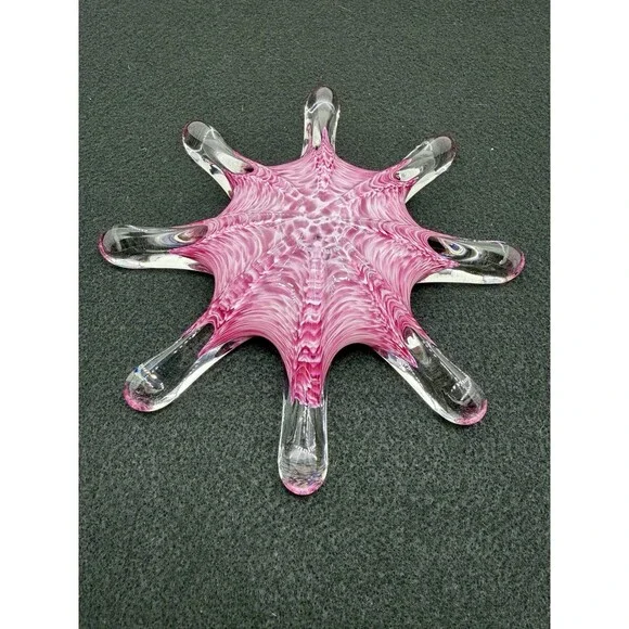 Hot Island Glass Maui Art Glass Pink Starfish Paperweight 2002
