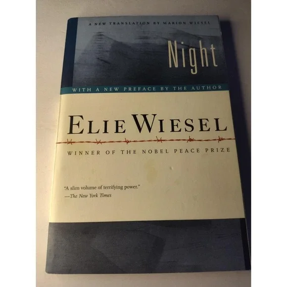 Night by Elie Wiesel book Emma called for lunch today and I said you don't need