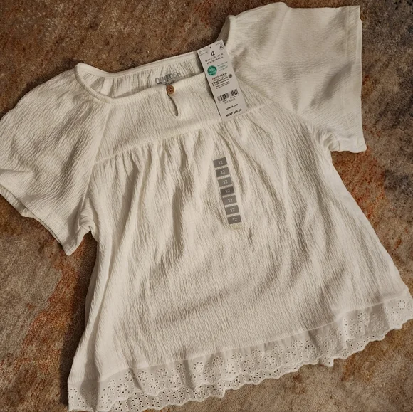 OshKosh B'gosh Flutter Sleeve Boho Blouse  - NWT