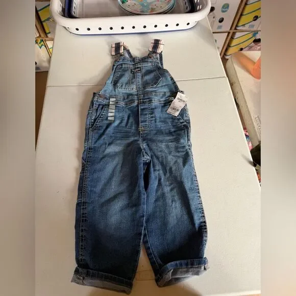 NWT OshKosh B'gosh Classic Blue Denim Overalls