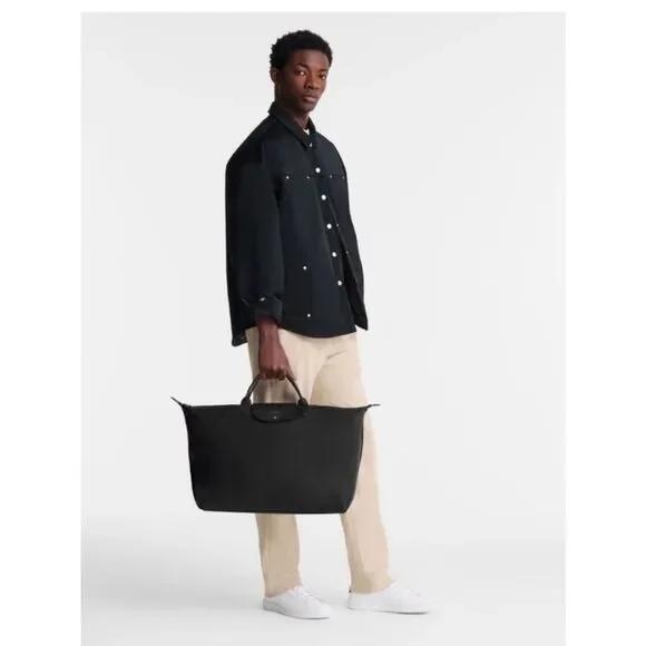 Longchamp Le Pliage Cuir Travel Bag Leather NWT  $1030