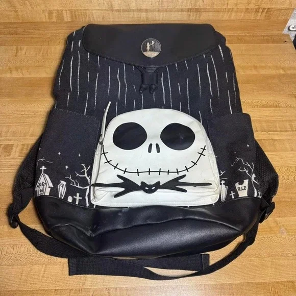 Disney Nightmare Before Christmas Jack Glow In The Dark Slouch Backpack Bioworld