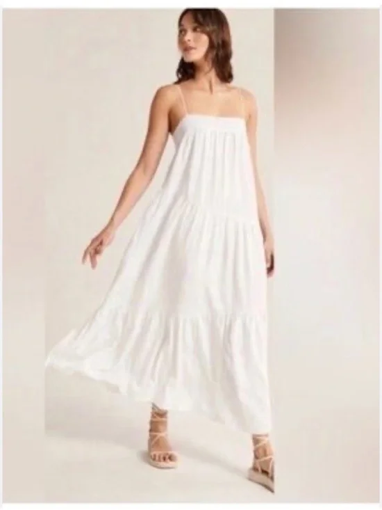Abercrombie &‎ Fitch Linen Blend Maxi Dress Size large tall Preppy Boho