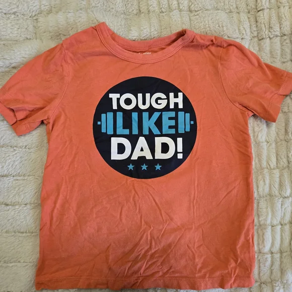 OshKosh B'gosh 5 Todder Orange 'Tough Like Dad' Tee