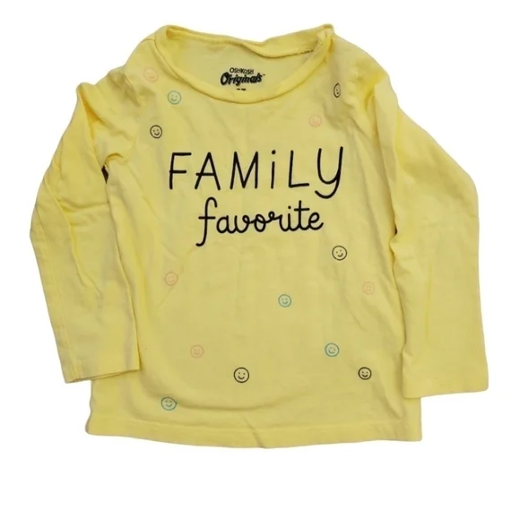 Oshkosh Family Favorite‎ Long Sleeve Top 3T Toddler