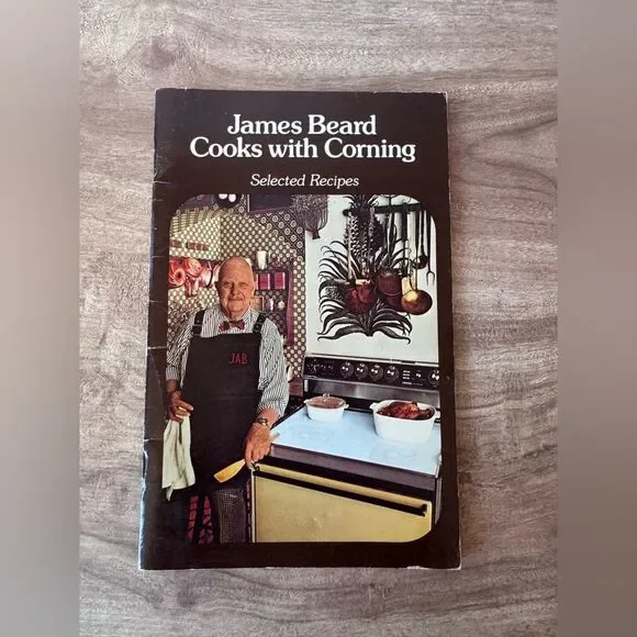 James Beard Cooks with Corning Selected Recipes 1973, vintage cookbook Pamphlet
