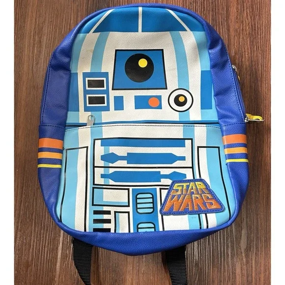 Star Wars R2D2‎ Backpack Simulated Leather 13x10x4 Funko LLC Excellent Condition