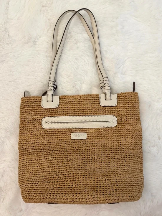 Brighton Dockside Nautical 3D Anchor Leather Appliqué Shoulder Bag Tote