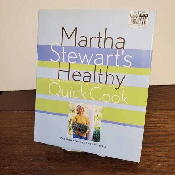 Vtg Martha Stewart's‎ 1997 Hardcover Healthy 52 Quick Menus 175 Sensible Recipes