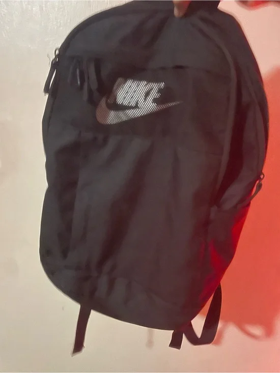Nike Black Backpack with Silver Swoosh