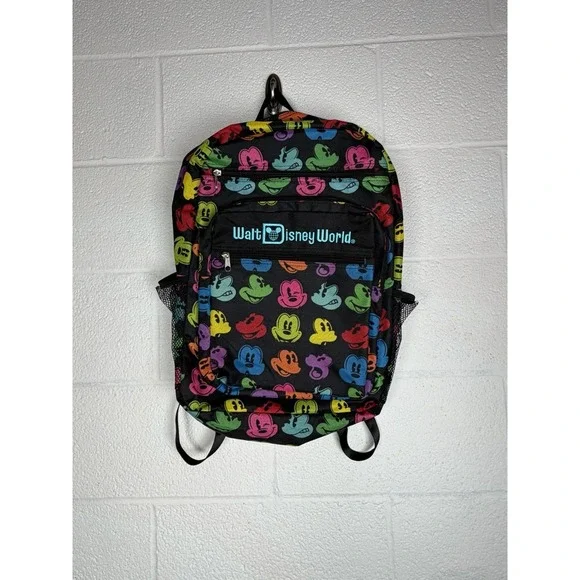 Disney Parks Mickey Mouse Backpack Multicolor Walt Disney World School Bag